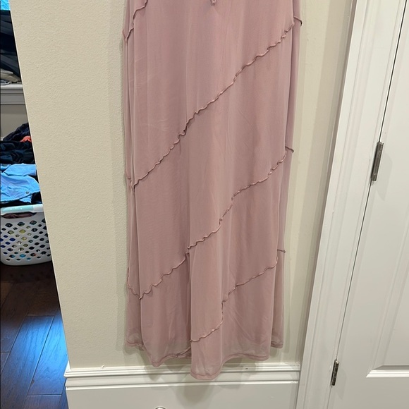 NWT Bailey Rose Pink Spaghetti Strap Maxi Dress- large - Picture 3 of 8